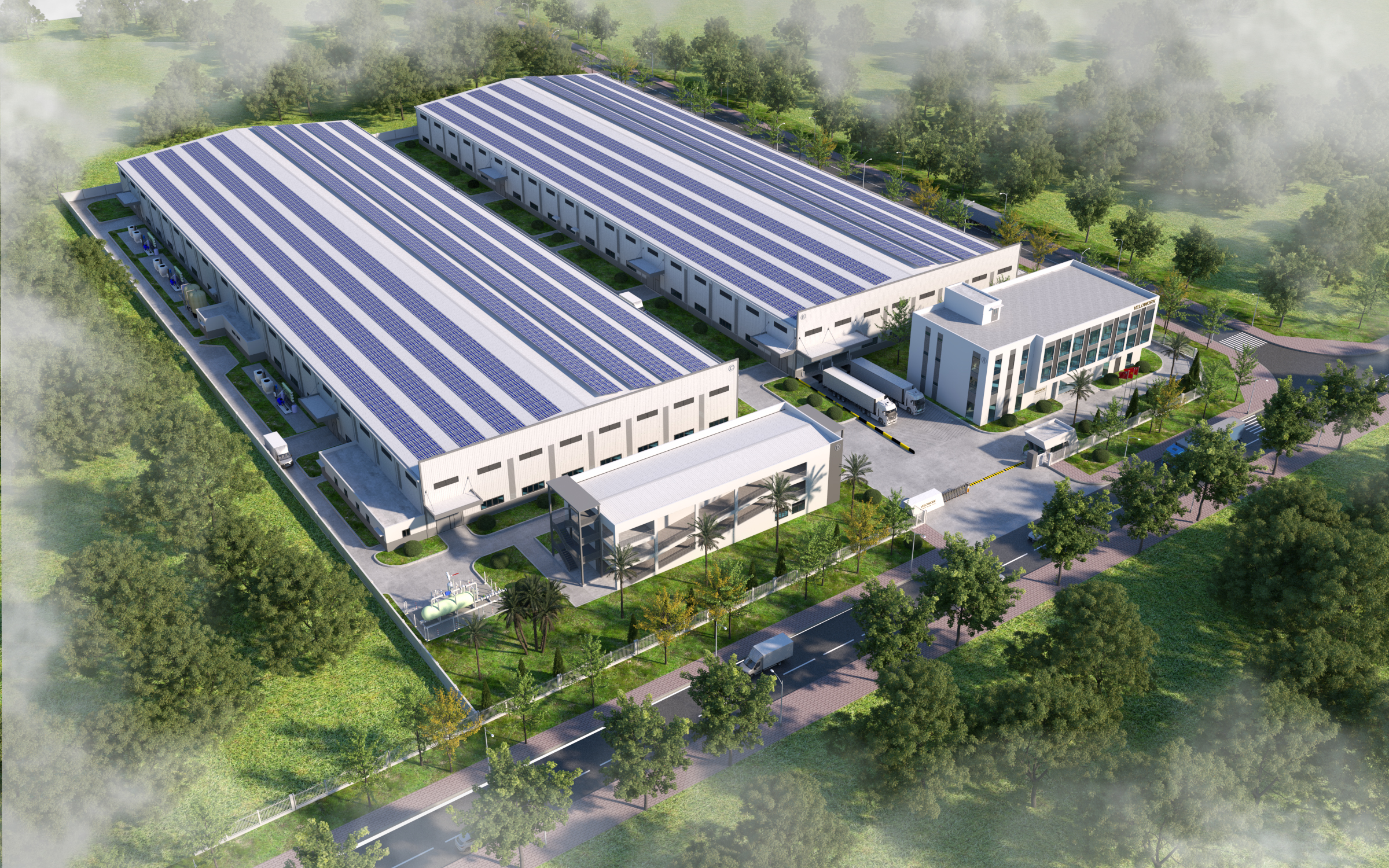 Hình ảnh 3D dự án NHÀ MÁY CÔNG TY TNHH VELOWORK VIETNAM