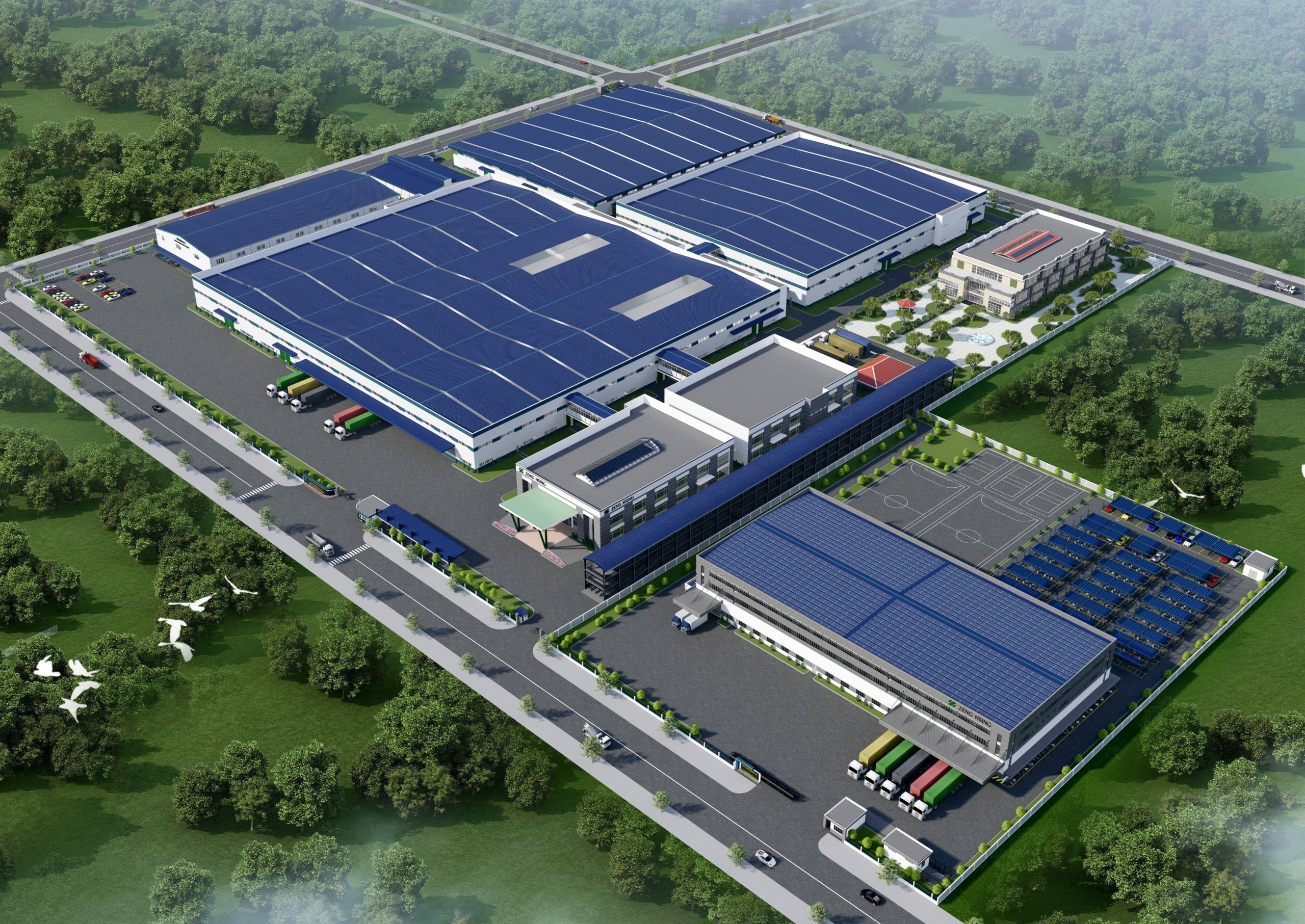 Hình ảnh 3D dự án ZENG HSING INDUSTRIAL